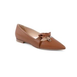 Dee Ocleppo Dominic Italian Tan Brown Leather Flats in Cuba, size 39